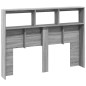 vidaXL Cabecero de cama con luz LED gris Sonoma 140x17x102 cm vidaXL Cabecero de cama con luz LED gris Sonoma 140x17x102 cm
