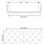vidaXL Cabecero de cama acolchado terciopelo rosa 140 cm vidaXL Cabecero de cama acolchado terciopelo rosa 140 cm