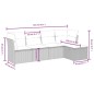 vidaXL Set comedor de jardín 5 piezas y cojines ratán sintético marrón vidaXL Set comedor de jardín 5 piezas y cojines ratán sintético marrón