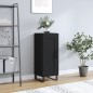 vidaXL Aparador de madera contrachapada negro 34,5x34x90 cm vidaXL Aparador de madera contrachapada negro 34,5x34x90 cm