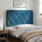 vidaXL Cabecero de cama acolchado terciopelo azul 100 cm vidaXL Cabecero de cama acolchado terciopelo azul 100 cm