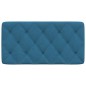 vidaXL Cabecero de cama acolchado terciopelo azul 100 cm vidaXL Cabecero de cama acolchado terciopelo azul 100 cm