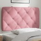 vidaXL Cabecero de cama acolchado terciopelo rosa 80 cm vidaXL Cabecero de cama acolchado terciopelo rosa 80 cm