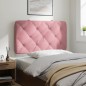 vidaXL Cabecero de cama acolchado terciopelo rosa 80 cm vidaXL Cabecero de cama acolchado terciopelo rosa 80 cm