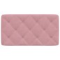 vidaXL Cabecero de cama acolchado terciopelo rosa 80 cm vidaXL Cabecero de cama acolchado terciopelo rosa 80 cm