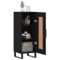 vidaXL Aparador de madera contrachapada negro 34,5x34x90 cm vidaXL Aparador de madera contrachapada negro 34,5x34x90 cm