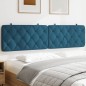 vidaXL Cabecero de cama acolchado terciopelo azul 200 cm vidaXL Cabecero de cama acolchado terciopelo azul 200 cm