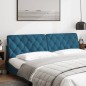 vidaXL Cabecero de cama acolchado terciopelo azul 200 cm vidaXL Cabecero de cama acolchado terciopelo azul 200 cm