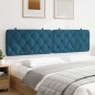 vidaXL Cabecero de cama acolchado terciopelo azul 200 cm vidaXL Cabecero de cama acolchado terciopelo azul 200 cm