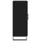 vidaXL Aparador de madera contrachapada negro 34,5x34x90 cm vidaXL Aparador de madera contrachapada negro 34,5x34x90 cm
