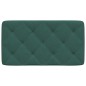 vidaXL Cabecero de cama acolchado terciopelo verde oscuro 90 cm vidaXL Cabecero de cama acolchado terciopelo verde oscuro 90 cm
