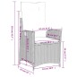 vidaXL Set comedor de jardín 5 piezas con cojines ratán sintético gris vidaXL Set comedor de jardín 5 piezas con cojines ratán sintético gris
