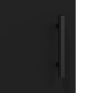 vidaXL Aparador de madera contrachapada negro 34,5x34x90 cm vidaXL Aparador de madera contrachapada negro 34,5x34x90 cm