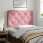 vidaXL Cabecero de cama acolchado terciopelo rosa 90 cm vidaXL Cabecero de cama acolchado terciopelo rosa 90 cm