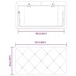vidaXL Cabecero de cama acolchado terciopelo rosa 90 cm vidaXL Cabecero de cama acolchado terciopelo rosa 90 cm