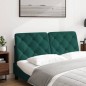 vidaXL Cabecero de cama acolchado terciopelo verde oscuro 140 cm vidaXL Cabecero de cama acolchado terciopelo verde oscuro 140 cm