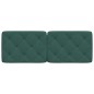 vidaXL Cabecero de cama acolchado terciopelo verde oscuro 140 cm vidaXL Cabecero de cama acolchado terciopelo verde oscuro 140 cm