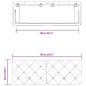 vidaXL Cabecero de cama acolchado terciopelo verde oscuro 140 cm vidaXL Cabecero de cama acolchado terciopelo verde oscuro 140 cm
