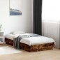 vidaXL Estructura de cama madera de ingeniería roble humo 75x190 cm vidaXL Estructura de cama madera de ingeniería roble humo 75x190 cm