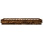 vidaXL Estructura de cama madera de ingeniería roble humo 75x190 cm vidaXL Estructura de cama madera de ingeniería roble humo 75x190 cm