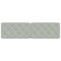vidaXL Cabecero de cama acolchado terciopelo gris claro 180 cm vidaXL Cabecero de cama acolchado terciopelo gris claro 180 cm