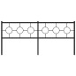 vidaXL Cabecero de metal negro 200 cm vidaXL Cabecero de metal negro 200 cm