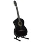 vidaXL Set de guitarra clásica para principiante 12 pzas negro 4/4 39" vidaXL Set de guitarra clásica para principiante 12 pzas negro 4/4 39"
