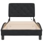 vidaXL Estructura de cama con luces LED terciopelo negro 80x200 cm vidaXL Estructura de cama con luces LED terciopelo negro 80x200 cm