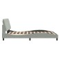 vidaXL Estructura cama con luces LED terciopelo gris claro 140x190 cm vidaXL Estructura cama con luces LED terciopelo gris claro 140x190 cm