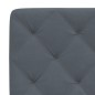 vidaXL Estructura de cama luces LED terciopelo gris oscuro 140x200 cm
