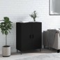 vidaXL Aparador de madera de ingeniería negro 69,5x34x90 cm vidaXL Aparador de madera de ingeniería negro 69,5x34x90 cm