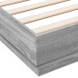 vidaXL Estructura de cama madera de ingeniería gris Sonoma 120x190 cm vidaXL Estructura de cama madera de ingeniería gris Sonoma 120x190 cm