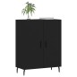 vidaXL Aparador de madera de ingeniería negro 69,5x34x90 cm vidaXL Aparador de madera de ingeniería negro 69,5x34x90 cm