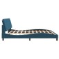 vidaXL Estructura de cama con luces LED terciopelo azul 200x200 cm vidaXL Estructura de cama con luces LED terciopelo azul 200x200 cm