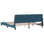 vidaXL Estructura de cama con luces LED terciopelo azul 200x200 cm vidaXL Estructura de cama con luces LED terciopelo azul 200x200 cm
