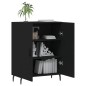 vidaXL Aparador de madera de ingeniería negro 69,5x34x90 cm vidaXL Aparador de madera de ingeniería negro 69,5x34x90 cm