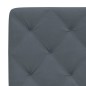 vidaXL Estructura cama con luces LED terciopelo gris oscuro 180x200 cm