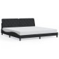 vidaXL Estructura de cama con luces LED terciopelo negro 200x200 cm vidaXL Estructura de cama con luces LED terciopelo negro 200x200 cm