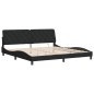 vidaXL Estructura de cama con luces LED terciopelo negro 200x200 cm vidaXL Estructura de cama con luces LED terciopelo negro 200x200 cm