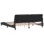 vidaXL Estructura de cama con luces LED terciopelo negro 200x200 cm vidaXL Estructura de cama con luces LED terciopelo negro 200x200 cm