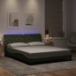 vidaXL Estructura cama con luces LED terciopelo gris claro 160x200 cm vidaXL Estructura cama con luces LED terciopelo gris claro 160x200 cm