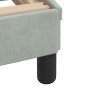 vidaXL Estructura cama con luces LED terciopelo gris claro 160x200 cm vidaXL Estructura cama con luces LED terciopelo gris claro 160x200 cm