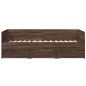 vidaXL Tumbona con cajones madera ingeniería roble marrón 90x200 cm vidaXL Tumbona con cajones madera ingeniería roble marrón 90x200 cm