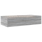 vidaXL Tumbona con cajones madera ingeniería gris Sonoma 90x200 cm