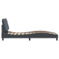 vidaXL Estructura de cama con cabecero terciopelo gris oscuro 90x200cm vidaXL Estructura de cama con cabecero terciopelo gris oscuro 90x200cm