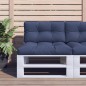 vidaXL Cojines para muebles de palets 2 unidades tela azul marino vidaXL Cojines para muebles de palets 2 unidades tela azul marino