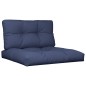 vidaXL Cojines para muebles de palets 2 unidades tela azul marino vidaXL Cojines para muebles de palets 2 unidades tela azul marino