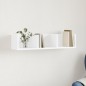 vidaXL Mueble de pared madera de ingeniería blanco 75x18x16,5 cm