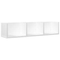 vidaXL Mueble de pared madera de ingeniería blanco 75x18x16,5 cm