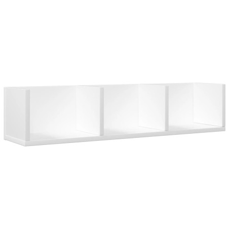 vidaXL Mueble de pared madera de ingeniería blanco 75x18x16,5 cm